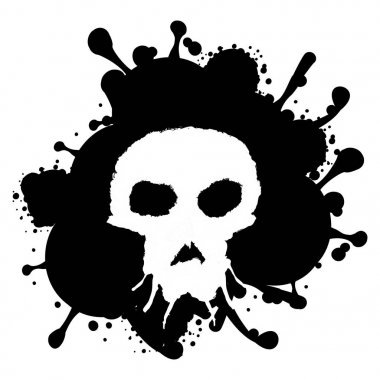 Grunge tarzı kafatası