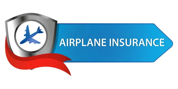 Uçak sigorta düğmesini. Beyaz arka plan üzerinde vektör çizim