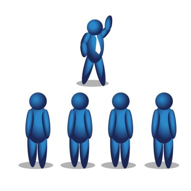 Vektör hat insanlar kutsal kişilerin resmi. illüstrasyon Vektör formatında