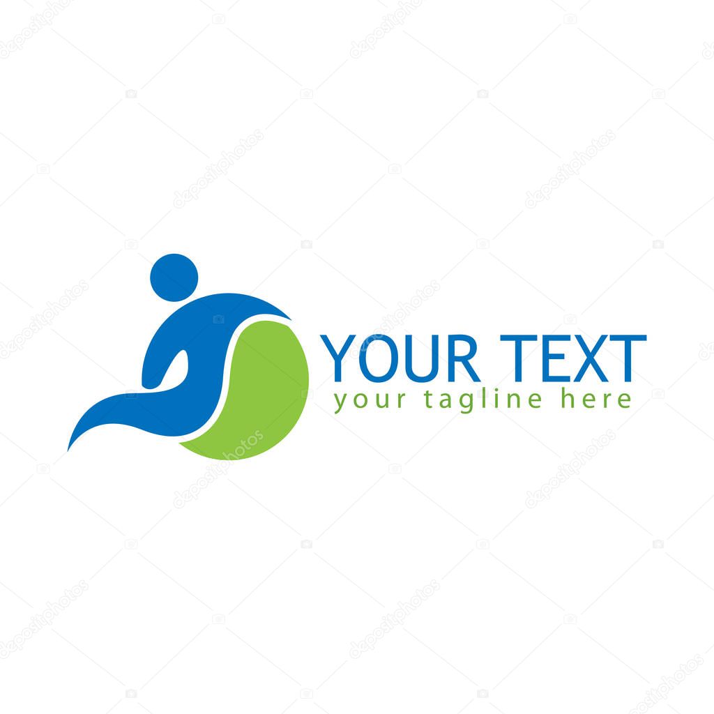 Logo Happy and fun People. logo vector illustration.