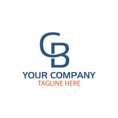 Harf C ve B bağlı şirket mektup logosu