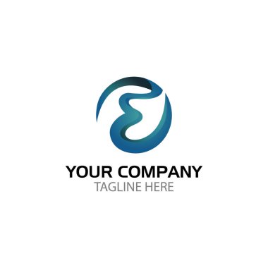 mektup e soyut Simgeler Vektör formatında çizimi