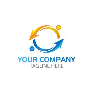 Soyut insanlar logosunu görmeniz gerekir. insanlar arasındaki ilişki