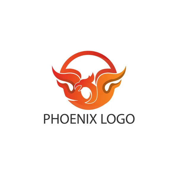 Concept Logo Phoenix Cercle — Image vectorielle