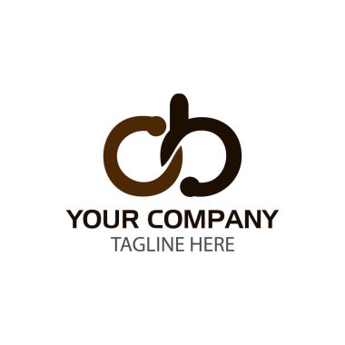 Yaratıcı harfi D ve B Logo tasarımı