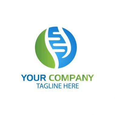 Biçerdöverler daire ve DNA'sı simgesi