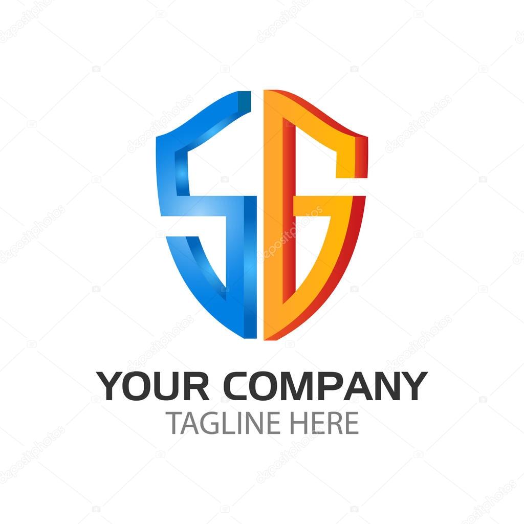 Letter S and G Logo Design.