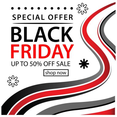 Siyah Cuma vektör çizim. Vektör çizim