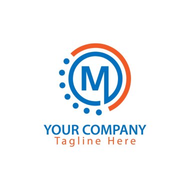 Daire, simge vektör yaratıcı harf M