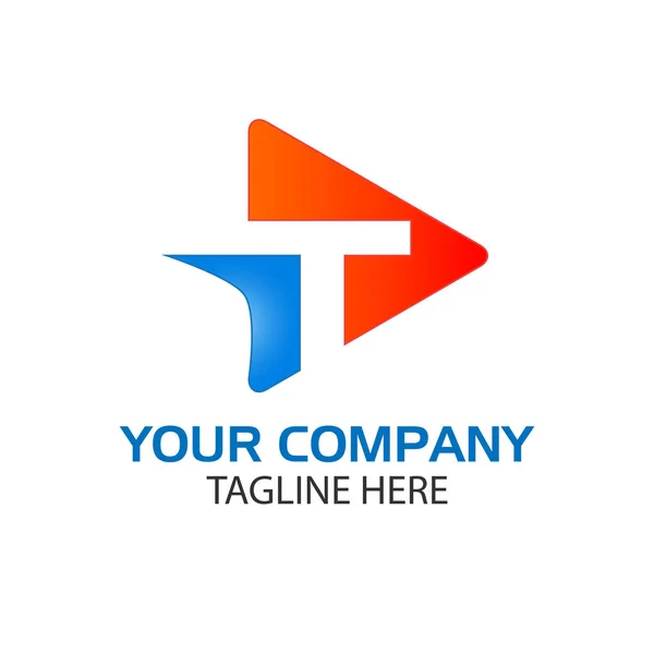 Üçgen içinde yaratıcı mektup T