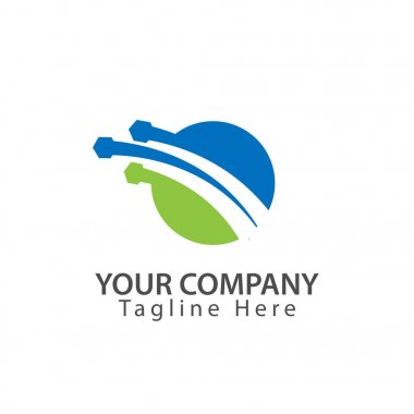 Daire teknoloji logosunu görmeniz gerekir. Soyut teknik logosu