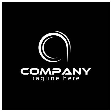 Yaratıcı teknoloji logosu A harfi