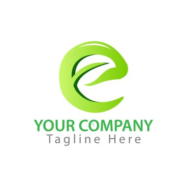 Yaprak yaratıcı harf E