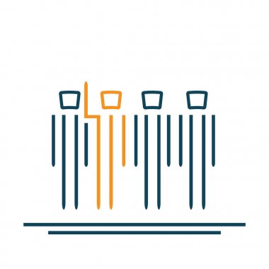 Soru sormak için hata veya cevaplamak için el. Düz tasarım.