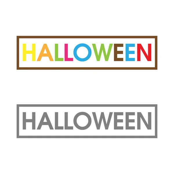 Цветные Векторные Буквы Значок Вектор Хэллоуина — стоковый вектор