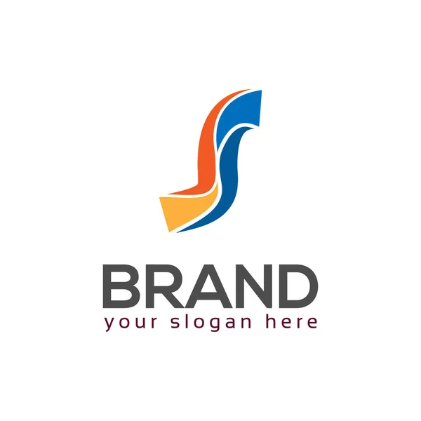 Lettre Vecteur Logo Coloré Logo Moderne — Image vectorielle