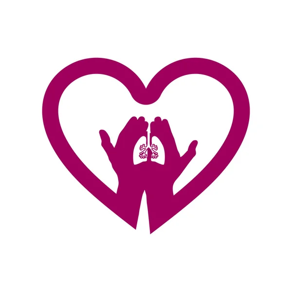 Озил Логотипом Виде Значка Сердце Концепция Любви Легких — стоковый вектор