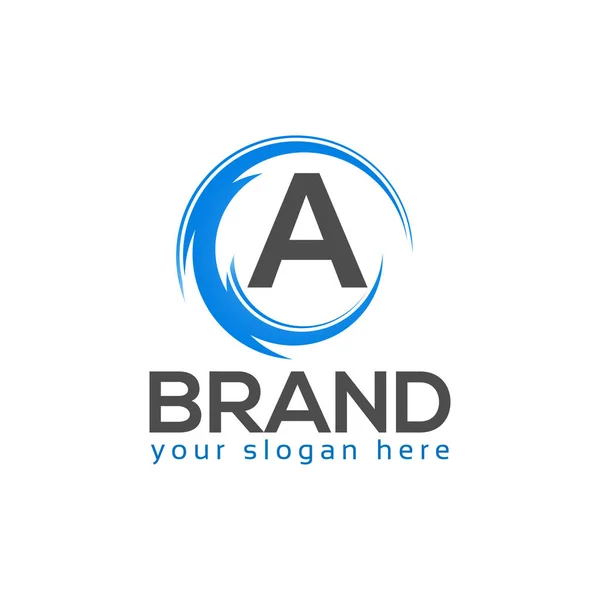 Lettera Sfondo Bianco Modello Design Del Logo Design Piatto — Vettoriale Stock