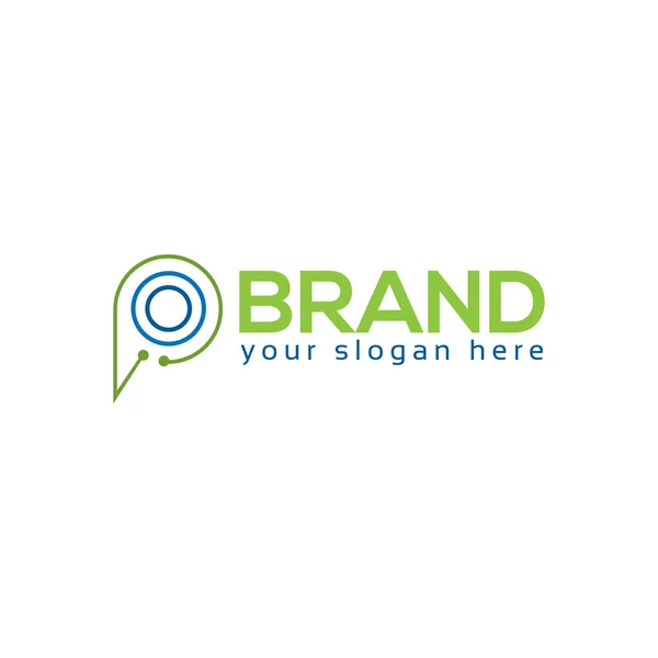 Lettera Sfondo Bianco Modello Design Del Logo Design Piatto — Vettoriale Stock