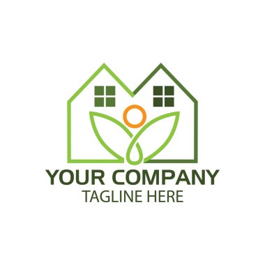 Daire çizgisi logosu, düz dizayn. Beyaz arkaplanda Vektör Resimleri