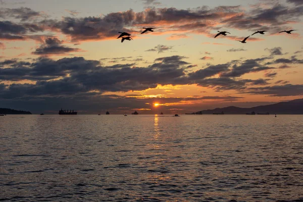 Pasifik Okyanusu üzerinde gün batımı