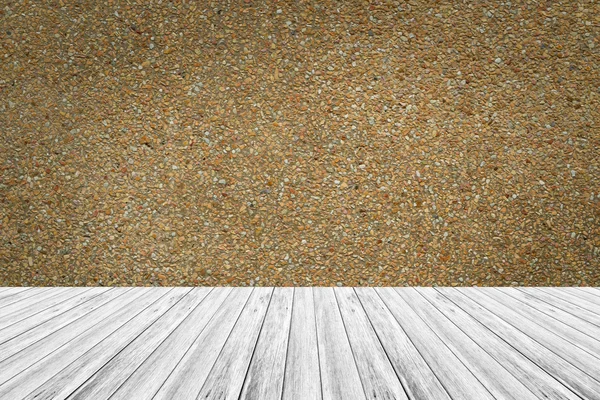 Wall texture surface with Wood terrace — Stock Photo, Image