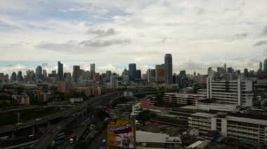 Cityscape ve ulaşım gündüz, Timelapse