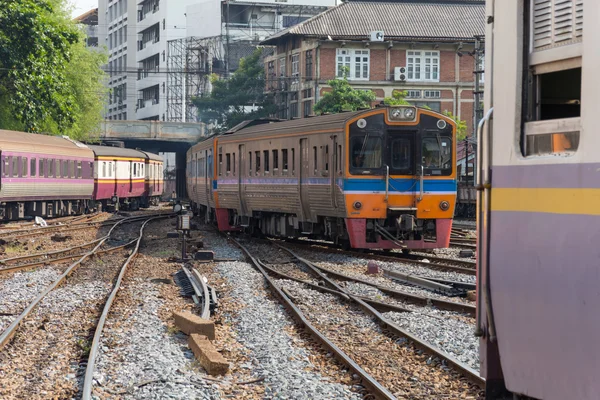 Ταϊλάνδης σιδηροδρομικές τρένο — Φωτογραφία Αρχείου