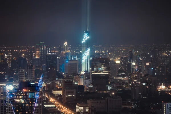 Cityscape Lightshow Mahanakhon Kulesi skyscrapercity