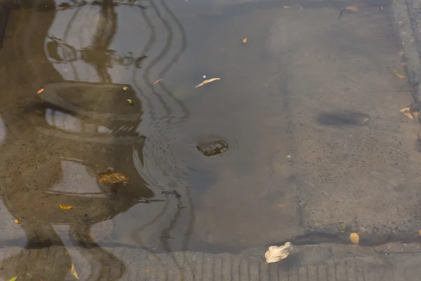 Water overstromingen dorp — Stockfoto