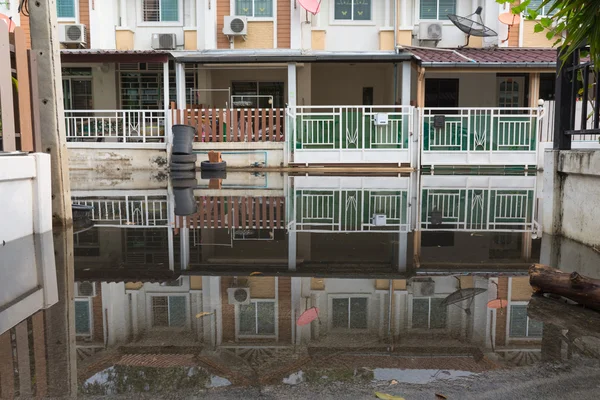 Aldea inundada — Foto de Stock