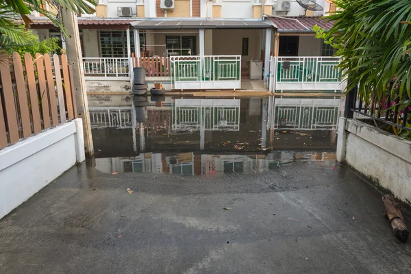 Aldea inundada — Foto de Stock