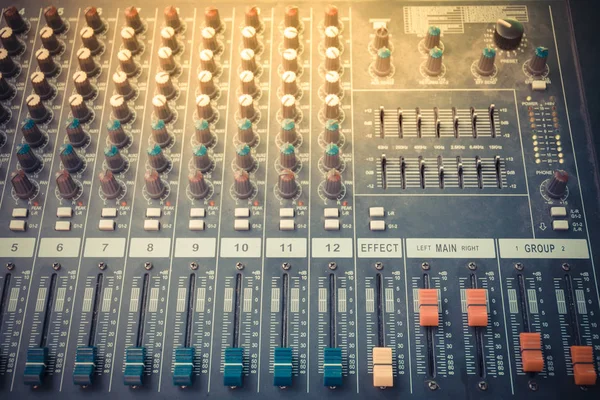 Controllo del mixer sonoro — Foto Stock