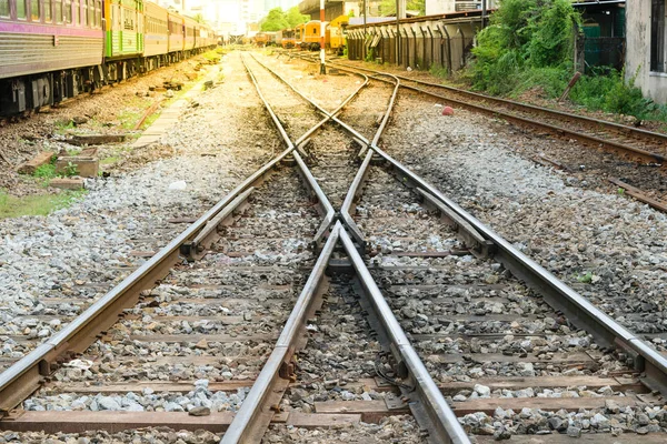 Demiryolu parça geçiş — Stok fotoğraf