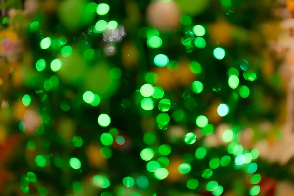 Abstracte bokeh achtergrond van kerstboom — Stockfoto