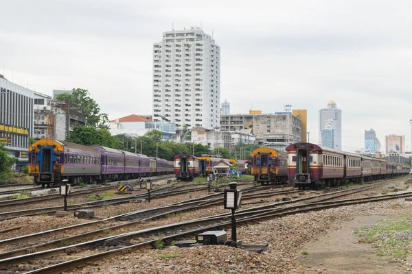 Comboio ferroviário tailandês — Fotografia de Stock