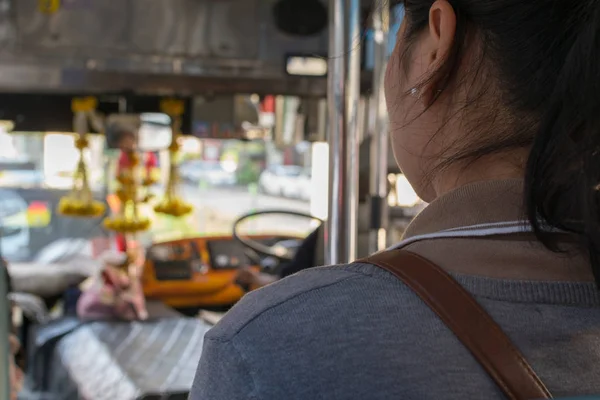 Ônibus em Bangkok Tailândia — Fotografia de Stock