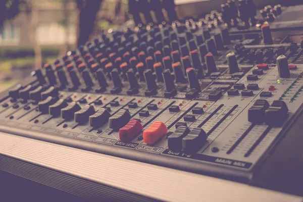 Controllo del mixer sonoro — Foto Stock
