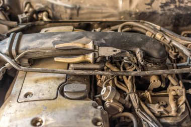 Demonte araba kirli motor