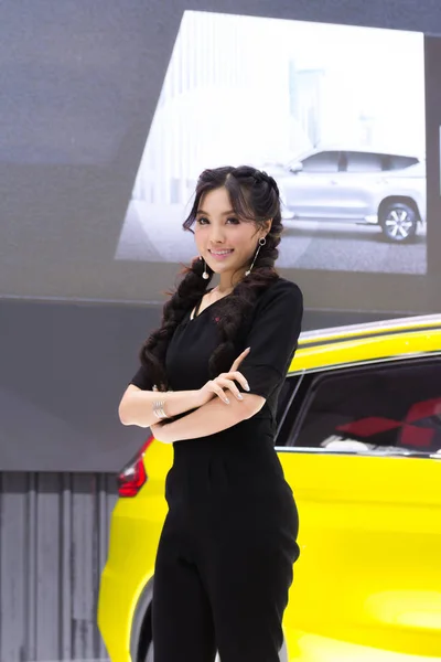 Pretty in Car show evento — Fotografia de Stock