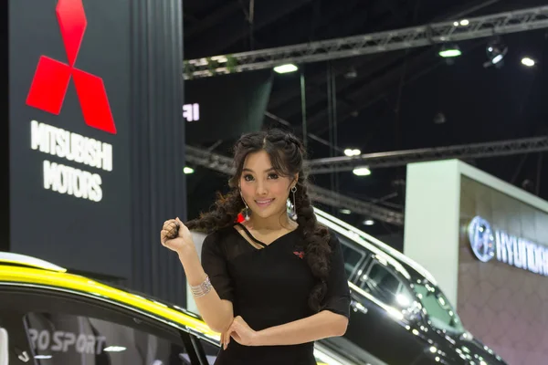 Pretty in Car show evento — Fotografia de Stock