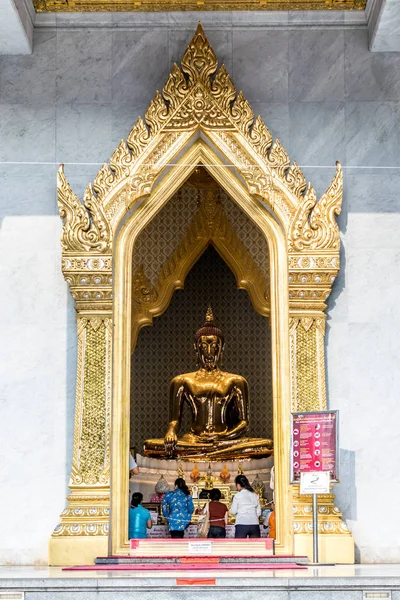 Statua buddha tailandese, Wat Traimitr Withayaram — Foto Stock