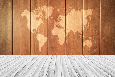 Ahşap doku yüzey vintage tarzı ile ahşap Teras ve dünya m