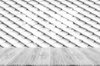 Kiremit çatı doku yüzeyi ahşap Teras ve dünya ile harita