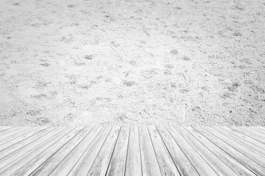 Ahşap Teras ve kum doku