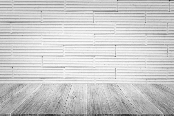 Superficie de textura de pared con terraza madera — Foto de Stock