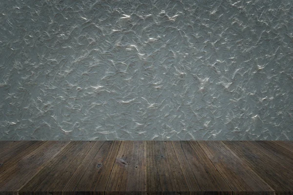 Fondo de textura de pared con terraza de madera — Foto de Stock