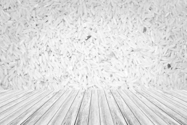 Ahşap Teras ve pirinç doku