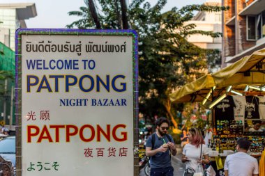 Patpong gece pazarı silom Road