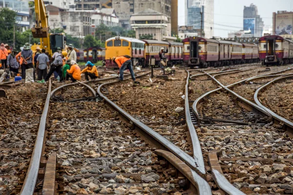 Herstel de railroad tracks — Stockfoto